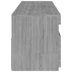 Tv-Benk Med Led-Lys 2 Stk Grå Sonoma 75X35X40 Cm