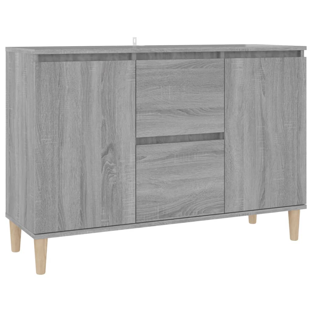 Skjenk Grå Sonoma 101X35X70 Cm Konstruert Tre