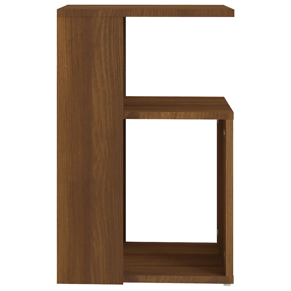 Sidebord Brun Eik 36X30X56 Cm Konstruert Tre