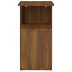 Sidebord Brun Eik 36X30X56 Cm Konstruert Tre