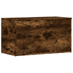 Oppbevaringskiste Røkt Eik 84X42X46 Cm Konstruert Tre