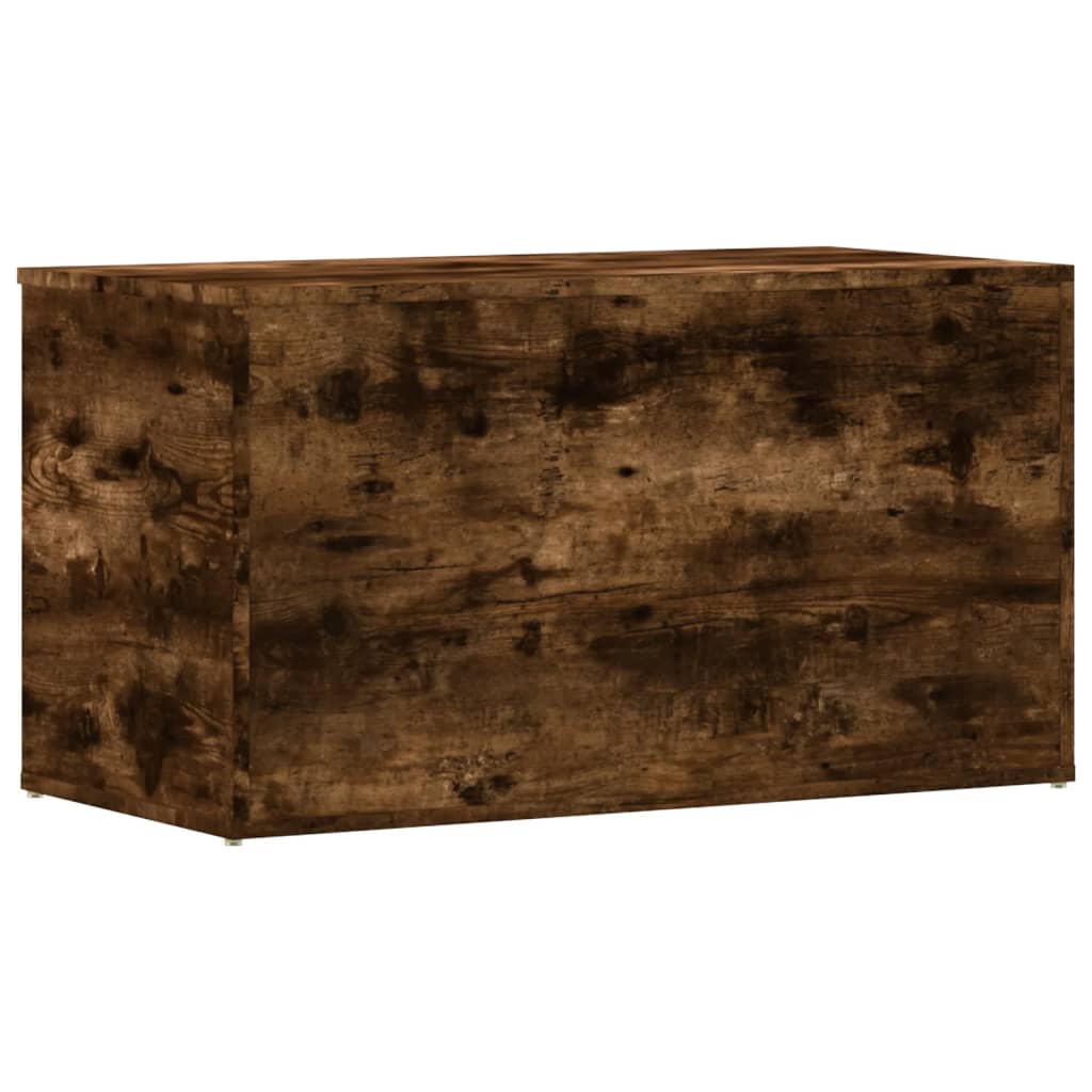 Oppbevaringskiste Røkt Eik 84X42X46 Cm Konstruert Tre