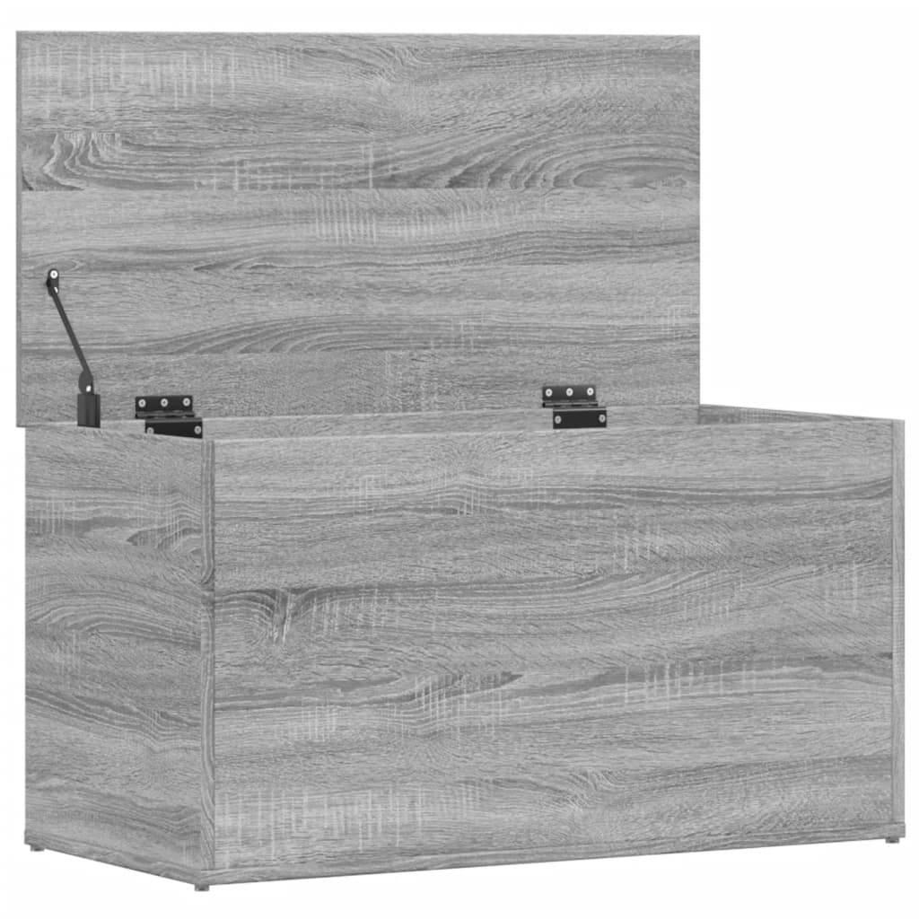 Oppbevaringskiste Grå Sonoma 84X42X46 Cm Konstruert Tre