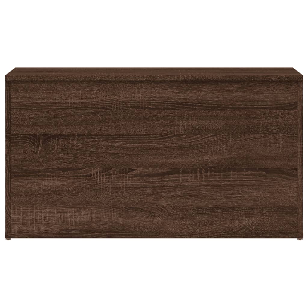 Oppbevaringskiste Brun Eik 84X42X46 Cm Konstruert Tre