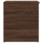 Oppbevaringskiste Brun Eik 84X42X46 Cm Konstruert Tre