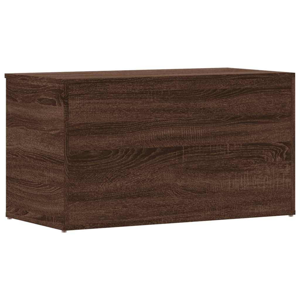 Oppbevaringskiste Brun Eik 84X42X46 Cm Konstruert Tre