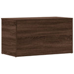 Oppbevaringskiste Brun Eik 84X42X46 Cm Konstruert Tre
