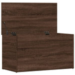 Oppbevaringskiste Brun Eik 84X42X46 Cm Konstruert Tre