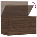 Oppbevaringskiste Brun Eik 84X42X46 Cm Konstruert Tre