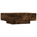 Salongbord Røkt Eik 90X60X31 Cm Konstruert Tre