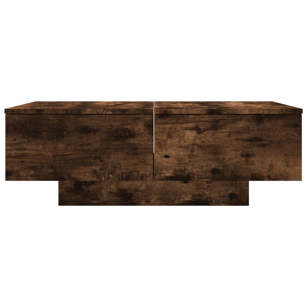 Salongbord Røkt Eik 90X60X31 Cm Konstruert Tre