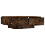 Salongbord Røkt Eik 90X60X31 Cm Konstruert Tre