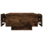 Salongbord Røkt Eik 90X60X31 Cm Konstruert Tre