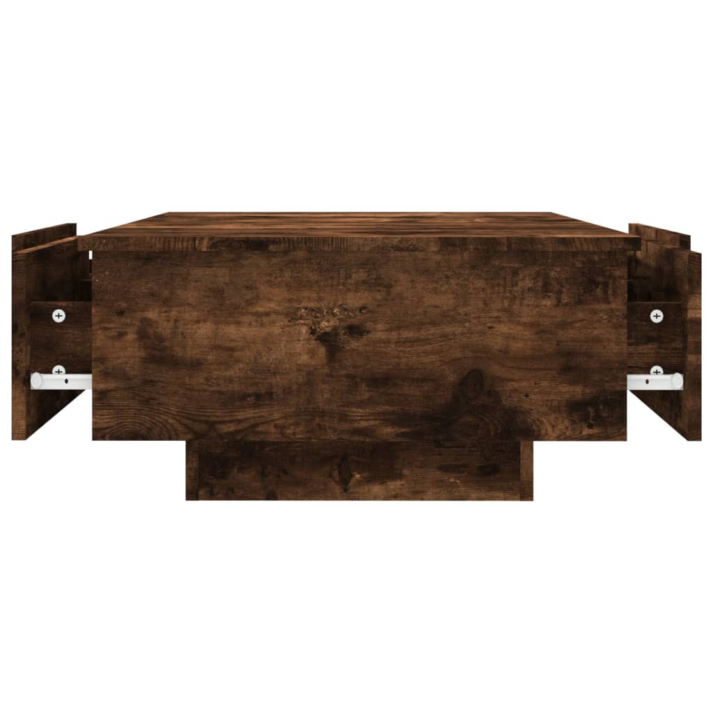 Salongbord Røkt Eik 90X60X31 Cm Konstruert Tre