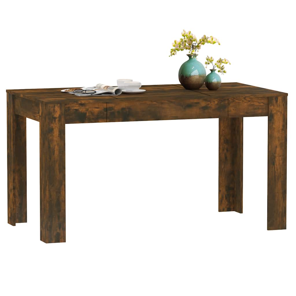 Spisebord Røkt Eik 140X74,5X76 Cm Konstruert Tre