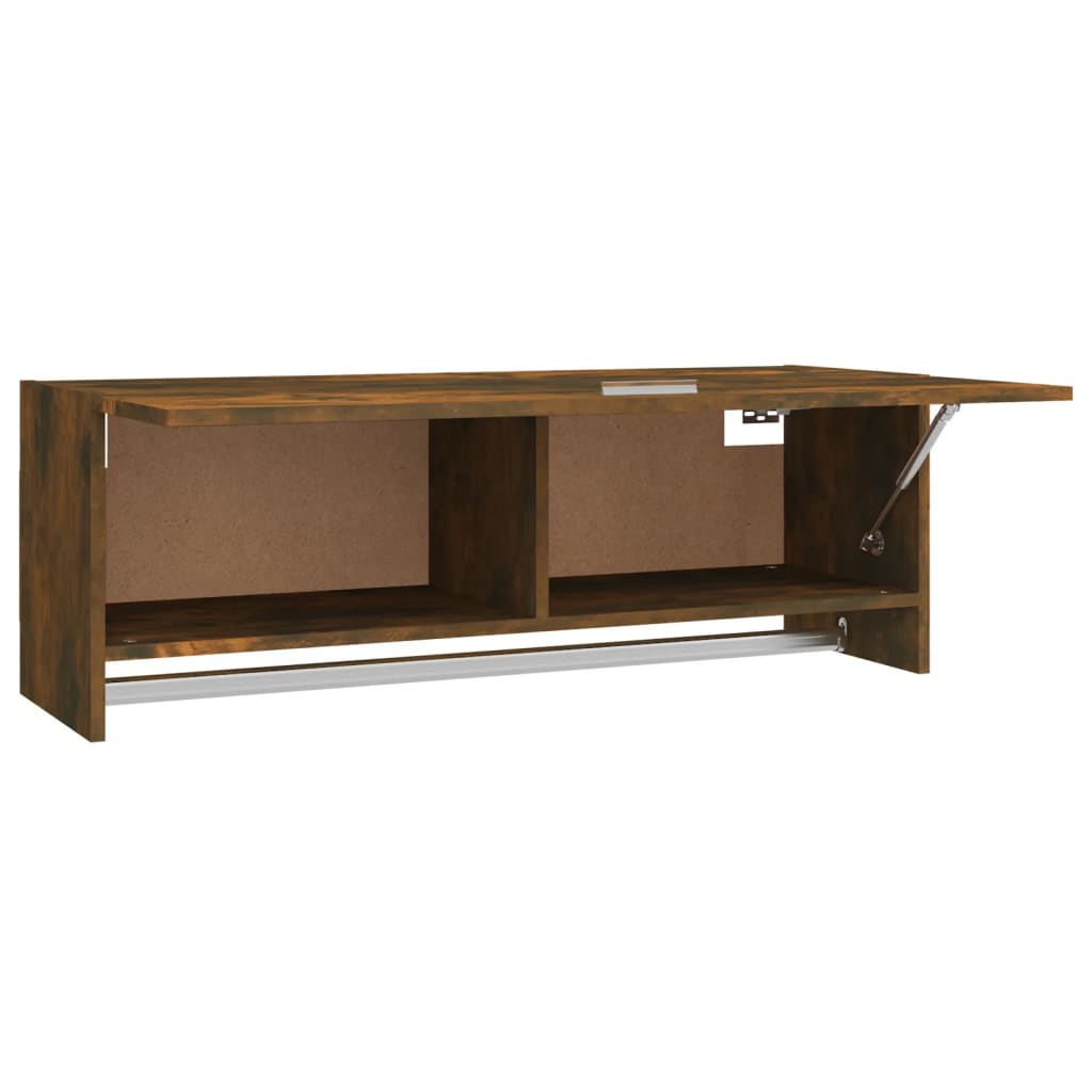 Garderobe Røkt Eik 100X32,5X35 Cm Konstruert Tre