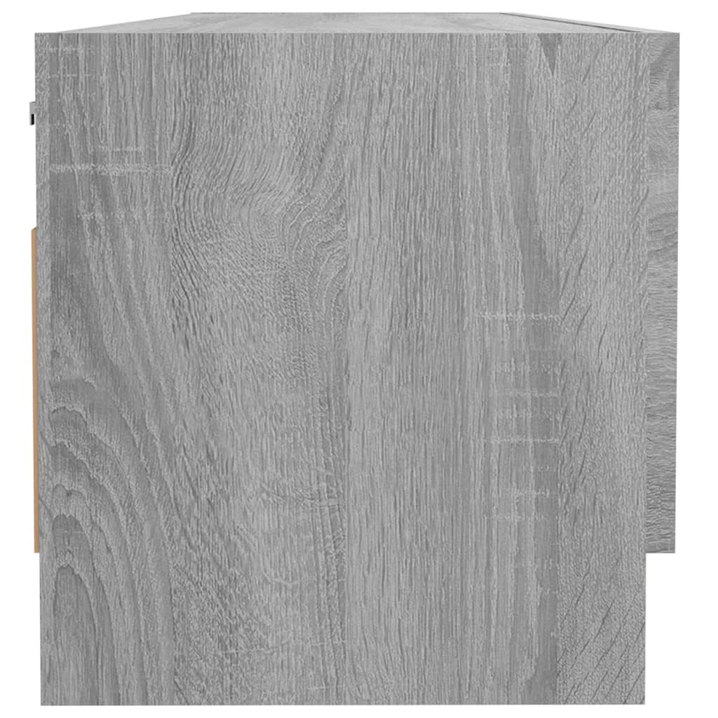 Garderobe Grå Sonoma 100X32,5X35 Cm Konstruert Tre