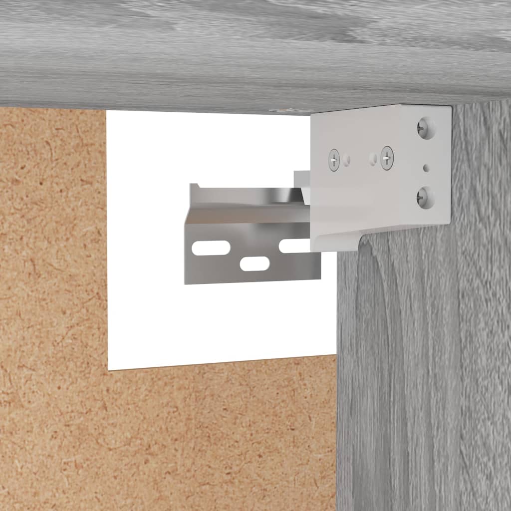 Garderobe Grå Sonoma 100X32,5X35 Cm Konstruert Tre