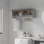 Garderobe Grå Sonoma 100X32,5X35 Cm Konstruert Tre