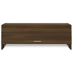 Garderobe Brun Eik 100X32,5X35 Cm Konstruert Tre