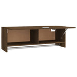 Garderobe Brun Eik 100X32,5X35 Cm Konstruert Tre
