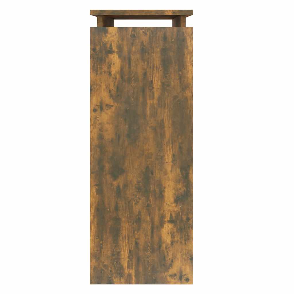Konsollbord Røkt Eik 80X30X80 Cm Konstruert Tre