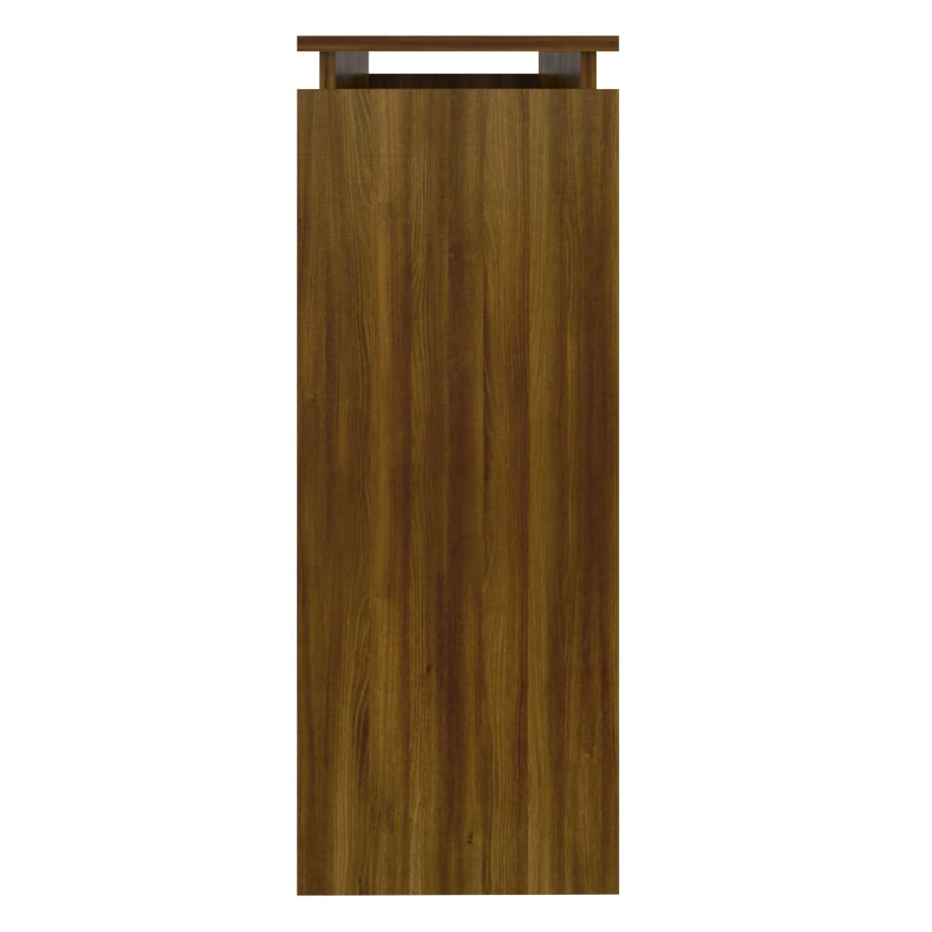Konsollbord Brun Eik 102X30X80 Cm Konstruert Tre