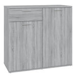 Skjenk Grå Sonoma 80X36X75 Cm Konstruert Tre