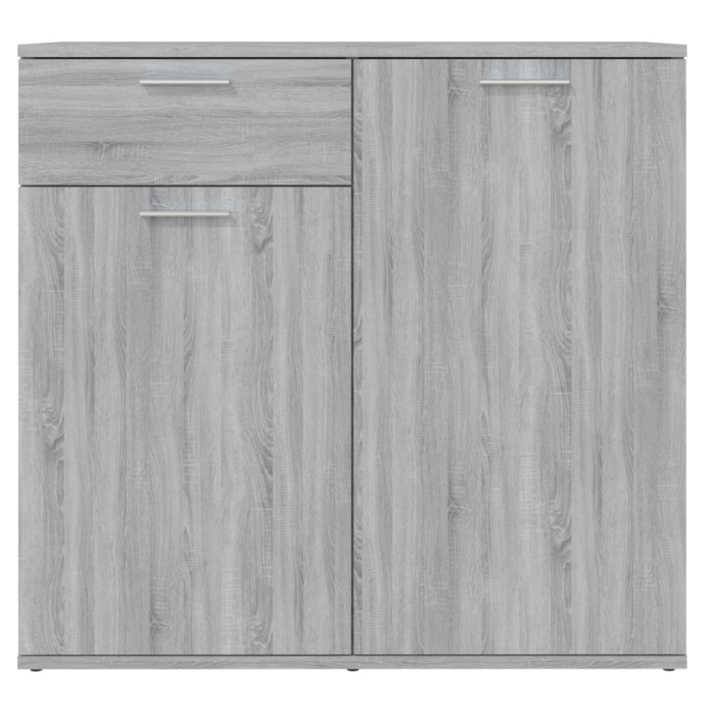 Skjenk Grå Sonoma 80X36X75 Cm Konstruert Tre