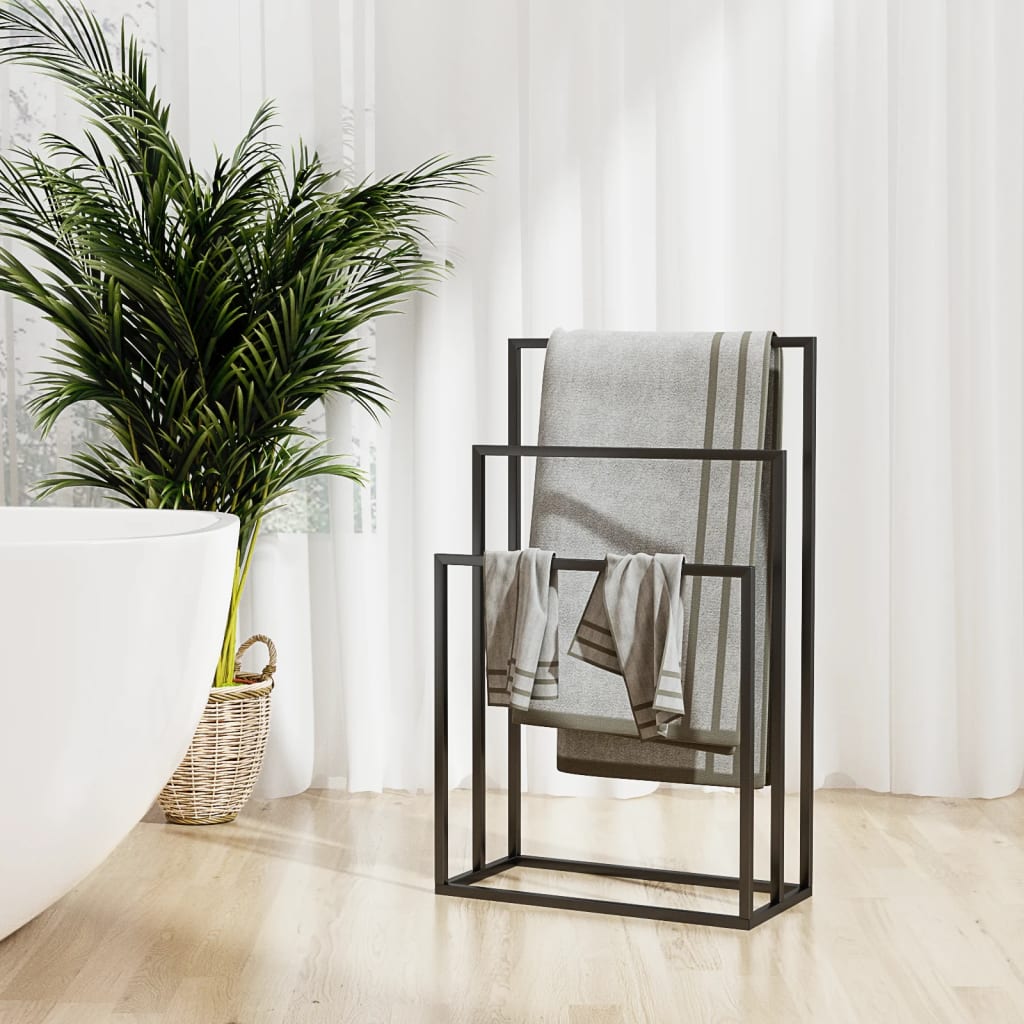 Håndklestativ Svart 48X24X79 Cm Jern