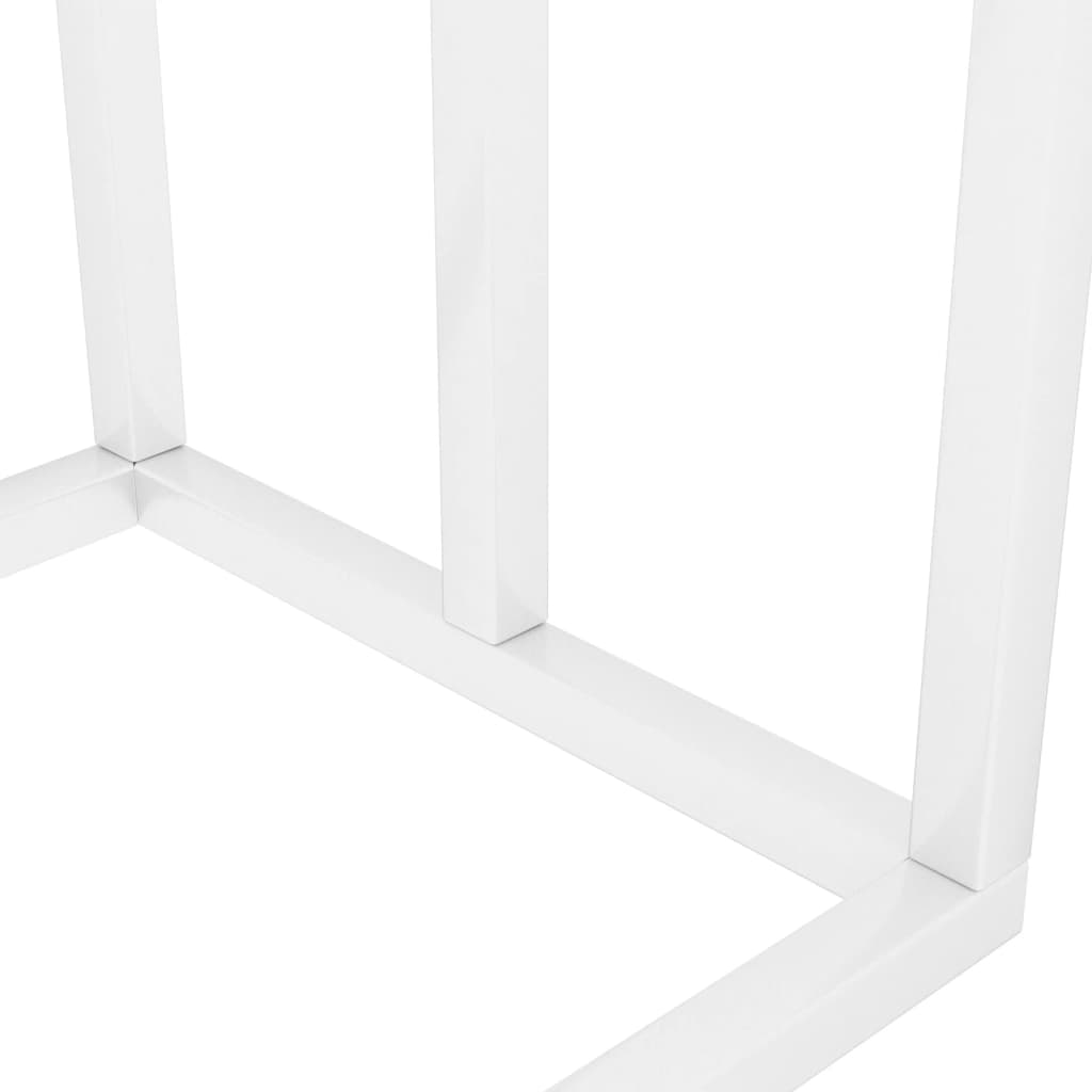Frittstående Håndklestativ Hvit 48X24X79 Cm Jern