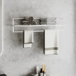Håndklestativ Hvit 95X25X22 Cm Jern