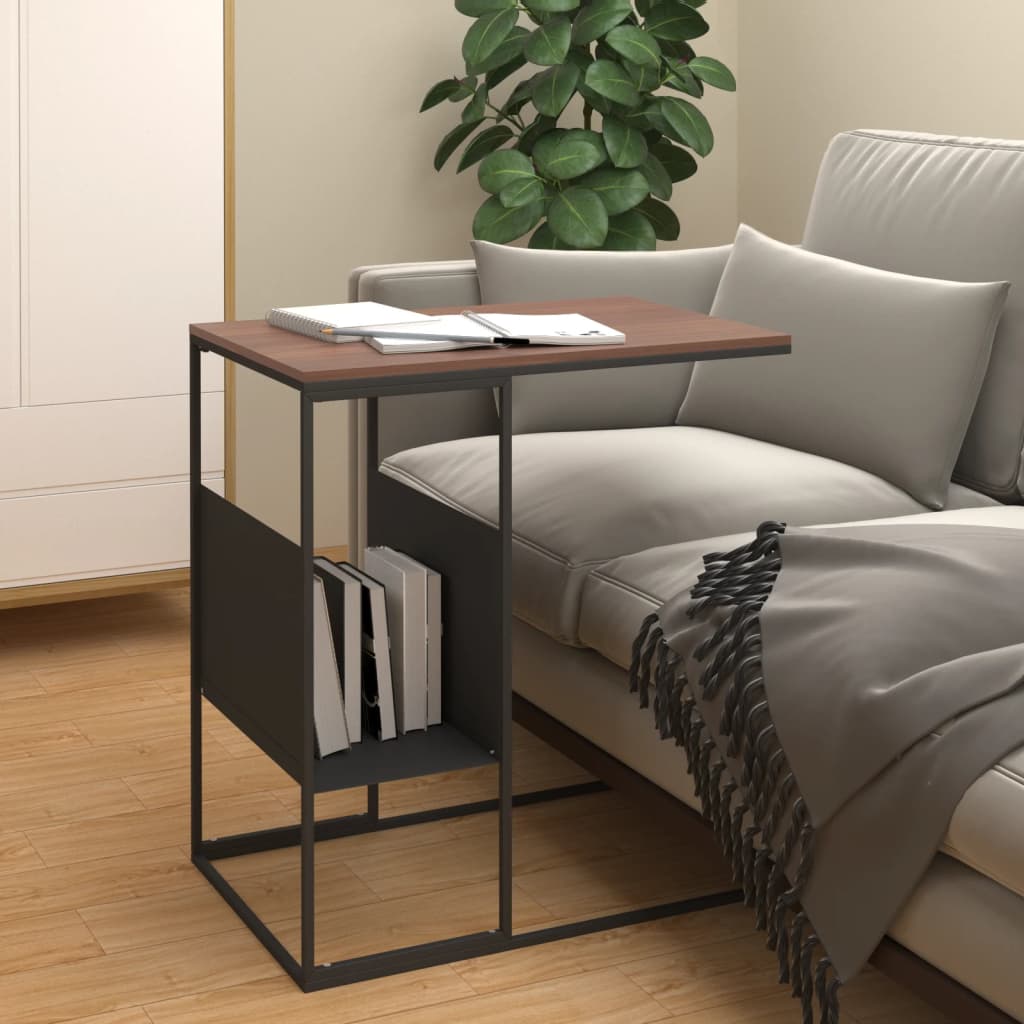Sidebord Svart 55X36X59,5 Cm Konstruert Tre