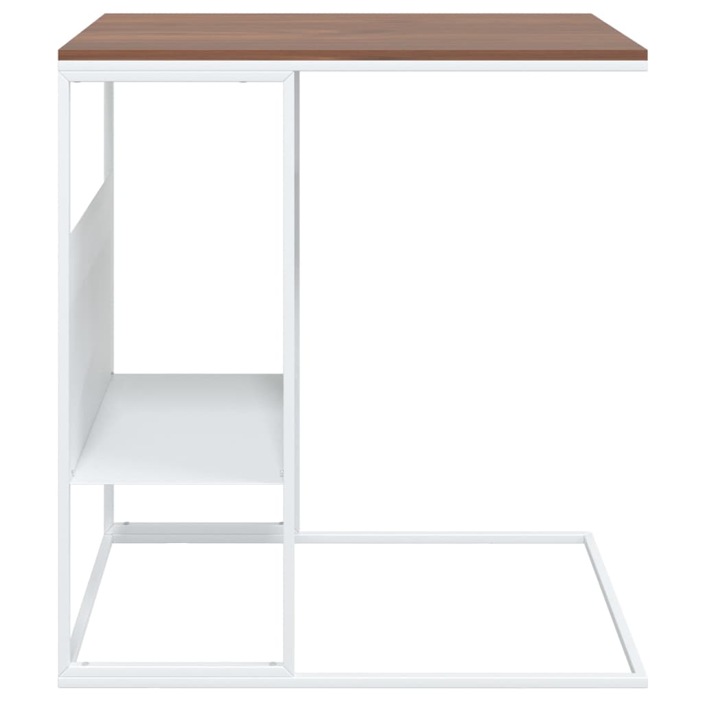 Sidebord Hvit 55X36X59,5 Cm Konstruert Tre