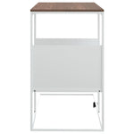 Sidebord Hvit 55X36X59,5 Cm Konstruert Tre