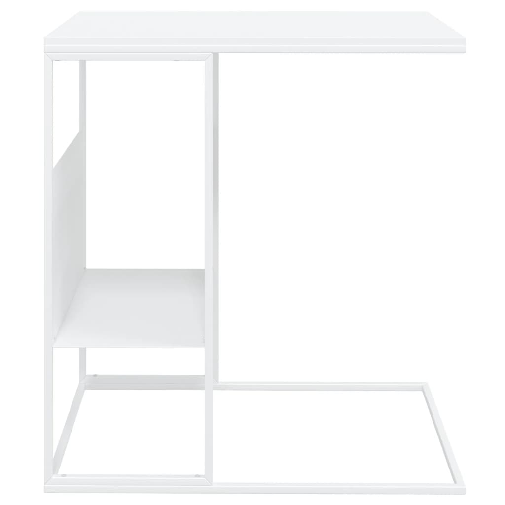 Sidebord Hvit 55X36X59,5 Cm Konstruert Tre