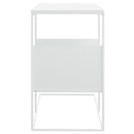 Sidebord Hvit 55X36X59,5 Cm Konstruert Tre