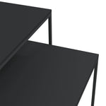 Salongbord 2 Stk Konstruert Tre Og Metall