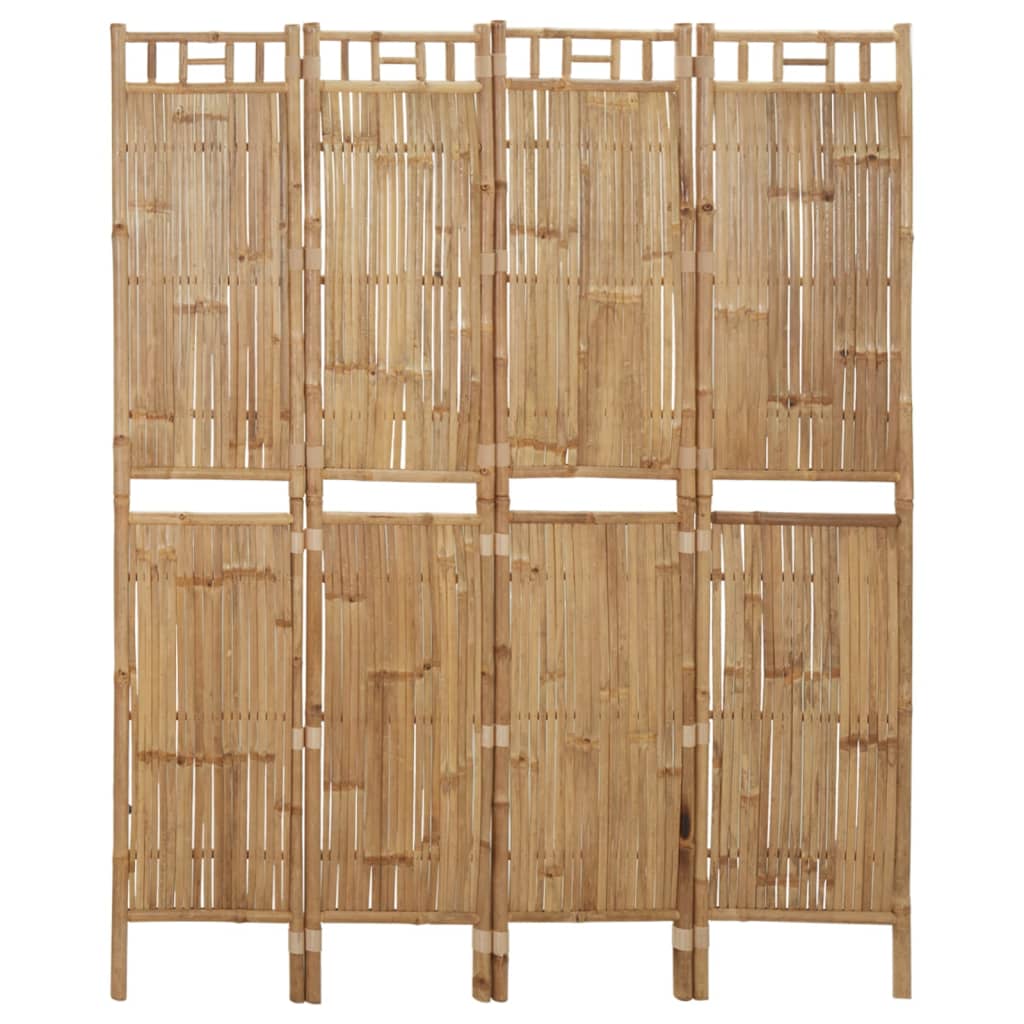 Romdeler 4 Paneler Bambus 160X180 Cm