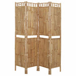 Romdeler 4 Paneler Bambus 160X180 Cm