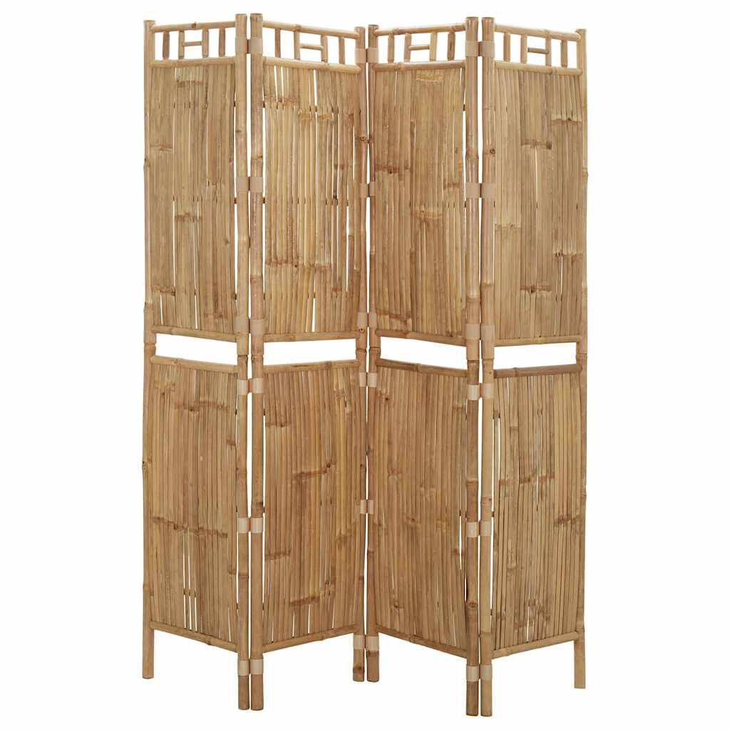 Romdeler 4 Paneler Bambus 160X180 Cm