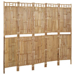 Romdeler 5 Paneler Bambus 200X180 Cm
