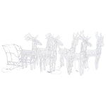 Reinsdyr Og Slede Julepynt 320 Lysdioder Akryl