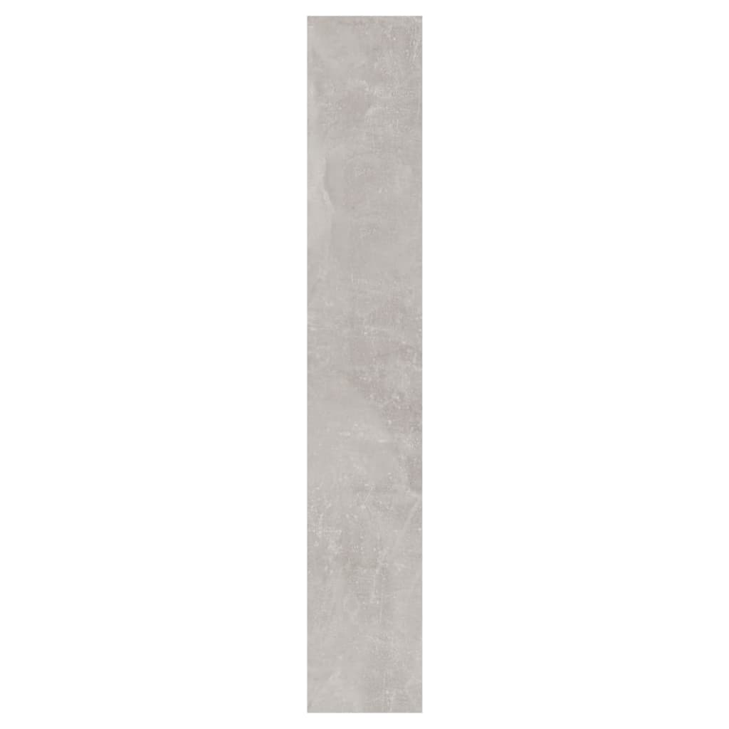 Skoskap Med Speil 3 Lag Betonggrå 63X17X102,5 Cm