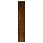 Skoskap Med Speil 3 Lag Røkt Eik 63X17X102,5 Cm