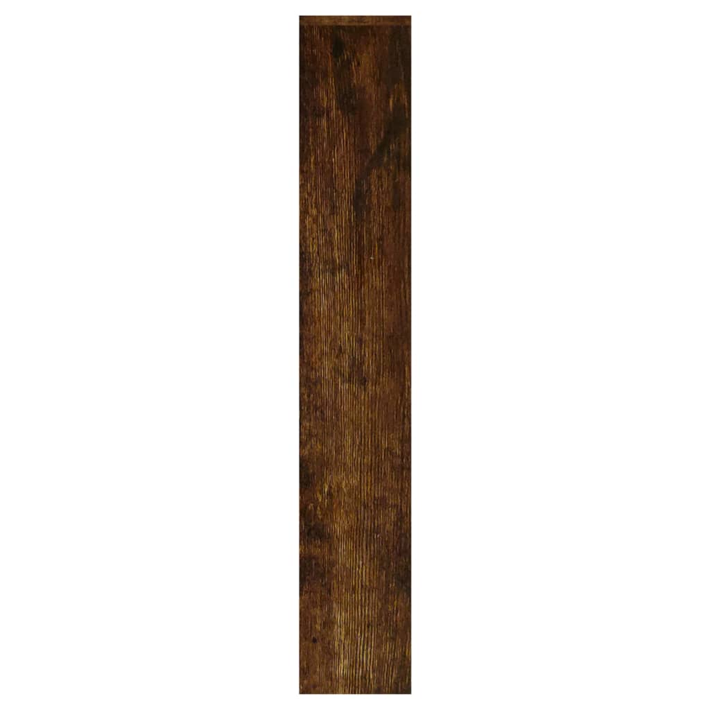 Skoskap Med Speil 3 Lag Røkt Eik 63X17X102,5 Cm
