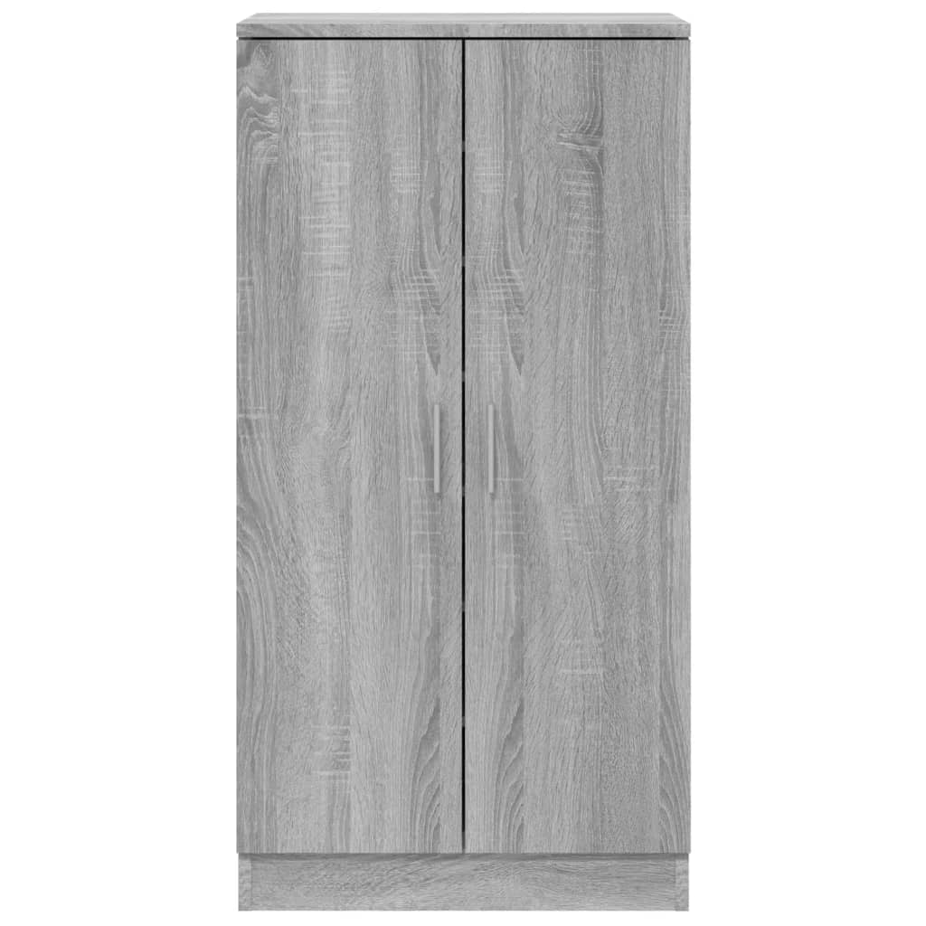 Skoskap Grå Sonoma 55X35X108 Cm Konstruert Tre