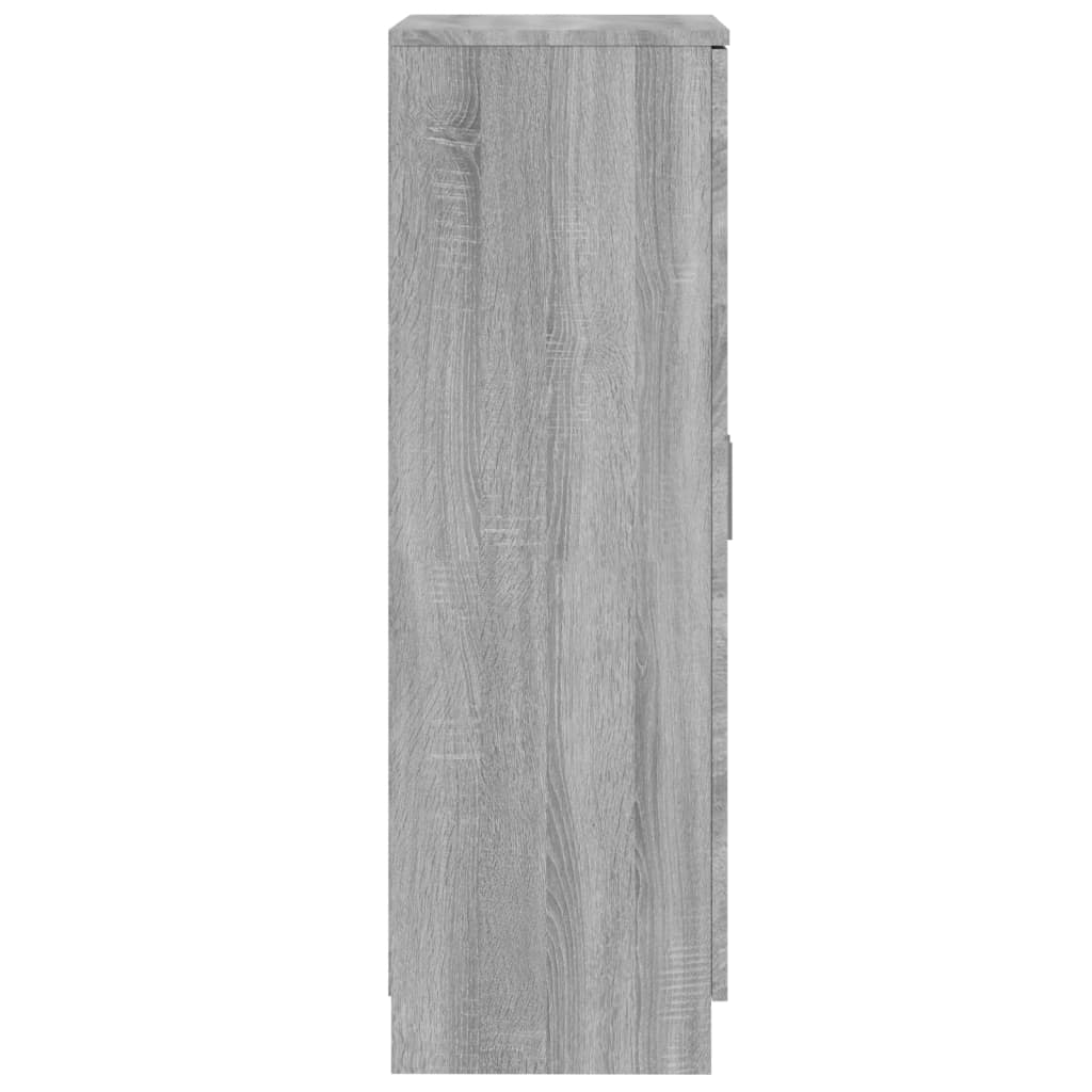 Skoskap Grå Sonoma 55X35X108 Cm Konstruert Tre