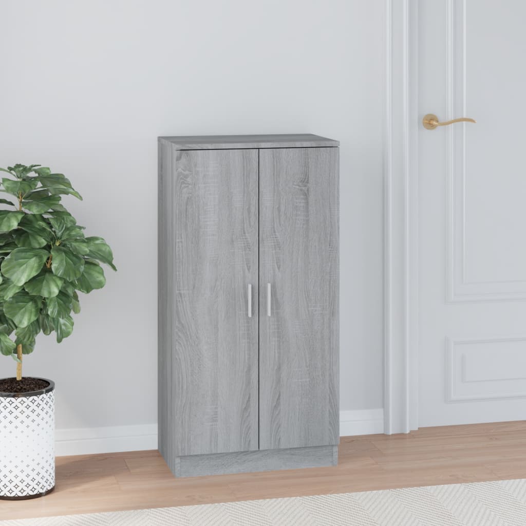 Skoskap Grå Sonoma 55X35X108 Cm Konstruert Tre