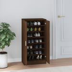 Skoskap Brun Eik 55X35X108 Cm Konstruert Tre